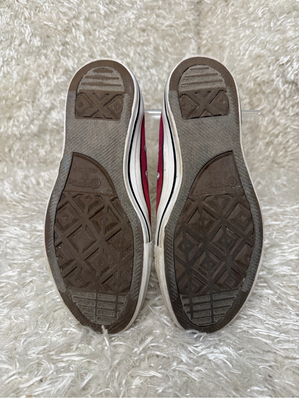 Converse Burgundy Red Low Top Canvas Sneakers Women's Size 8 - Picture 4 of 5